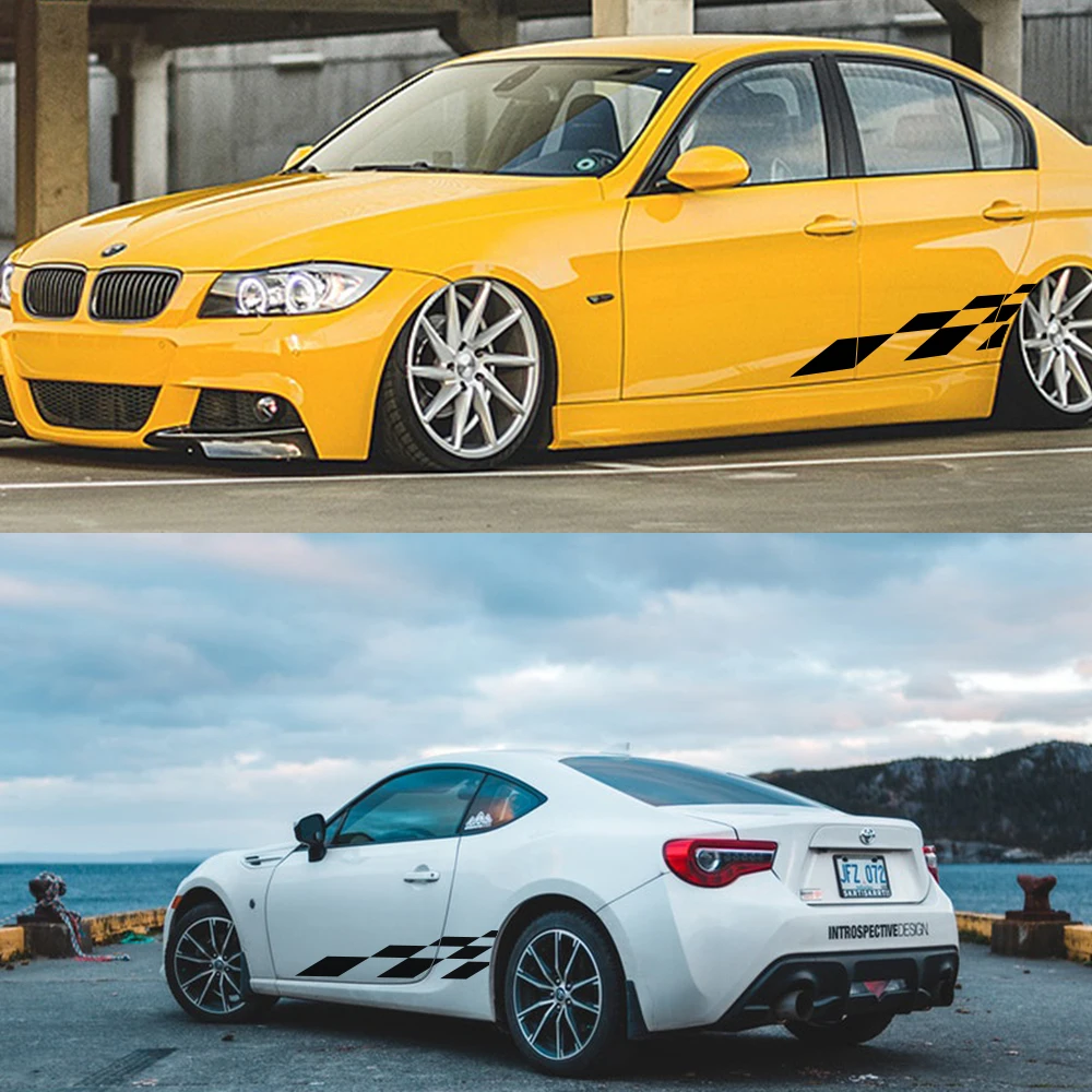 

Наклейки на обе стороны автомобиля, виниловые наклейки для самостоятельного оформления в спортивном стиле, графические декоративные наклейки для Audi, Hyundai, Jeep, Nissan, Subaru, Ford, Mini