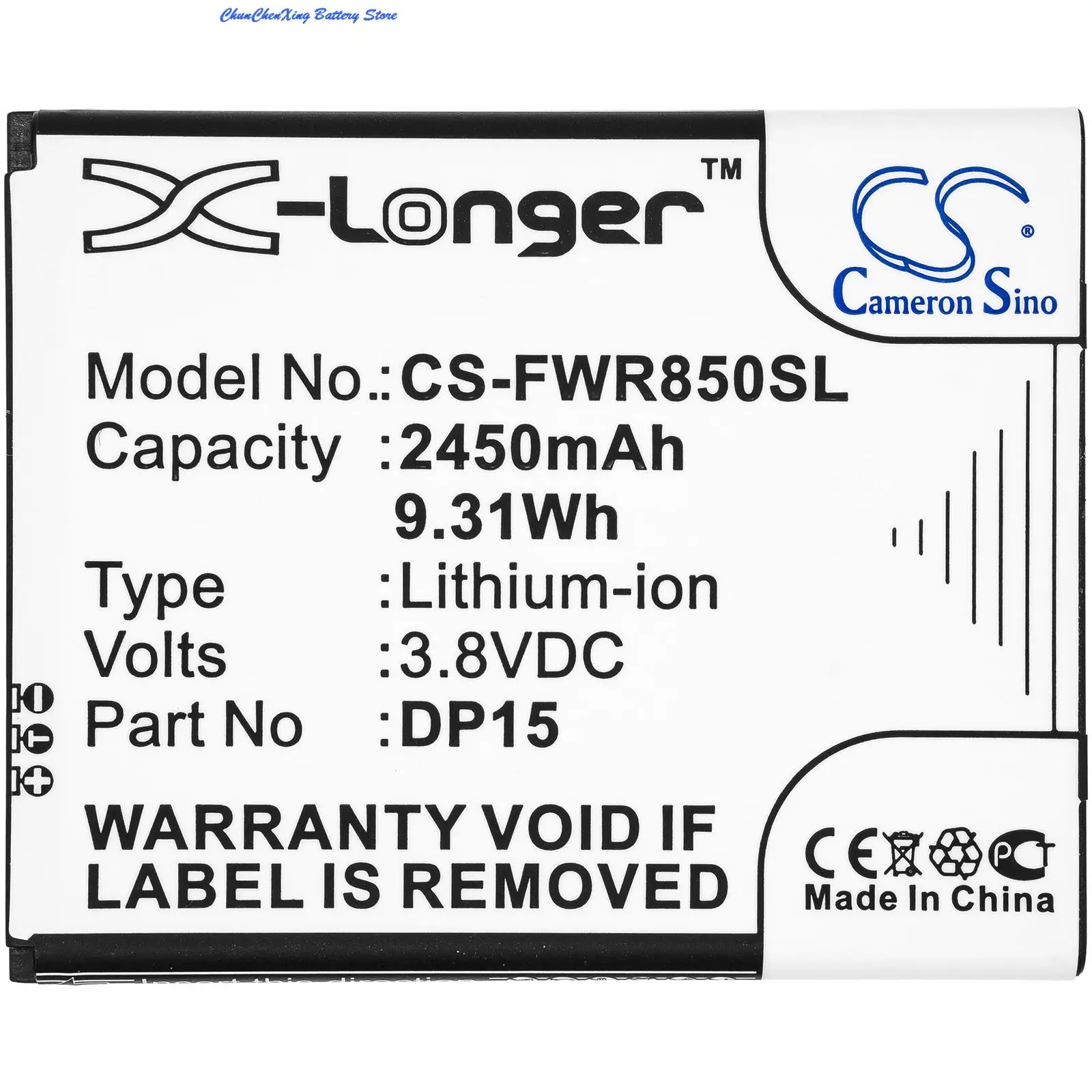 

OrangeYu 2450mAh Battery DP15 for T-Mobile T9 DP15 R717, For Franklin Wireless R850