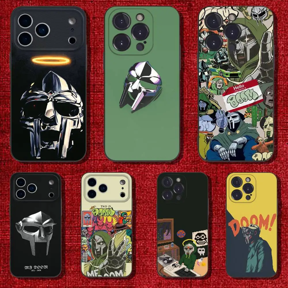 

Fashion MF DOOM Phone Case For iPhone 6,17,16,15,14,13,12,11 Plus,Pro Max,XS,X,XR,SE,Mini,8,7,Soft Silicone Black Cover