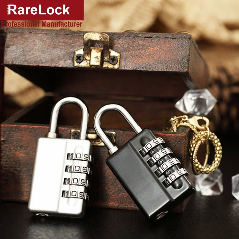 Combination Padlock with Master Key 2 Color Size Code Lock for Cabinet Box GYM Door DIY Rarelock MMS459 H