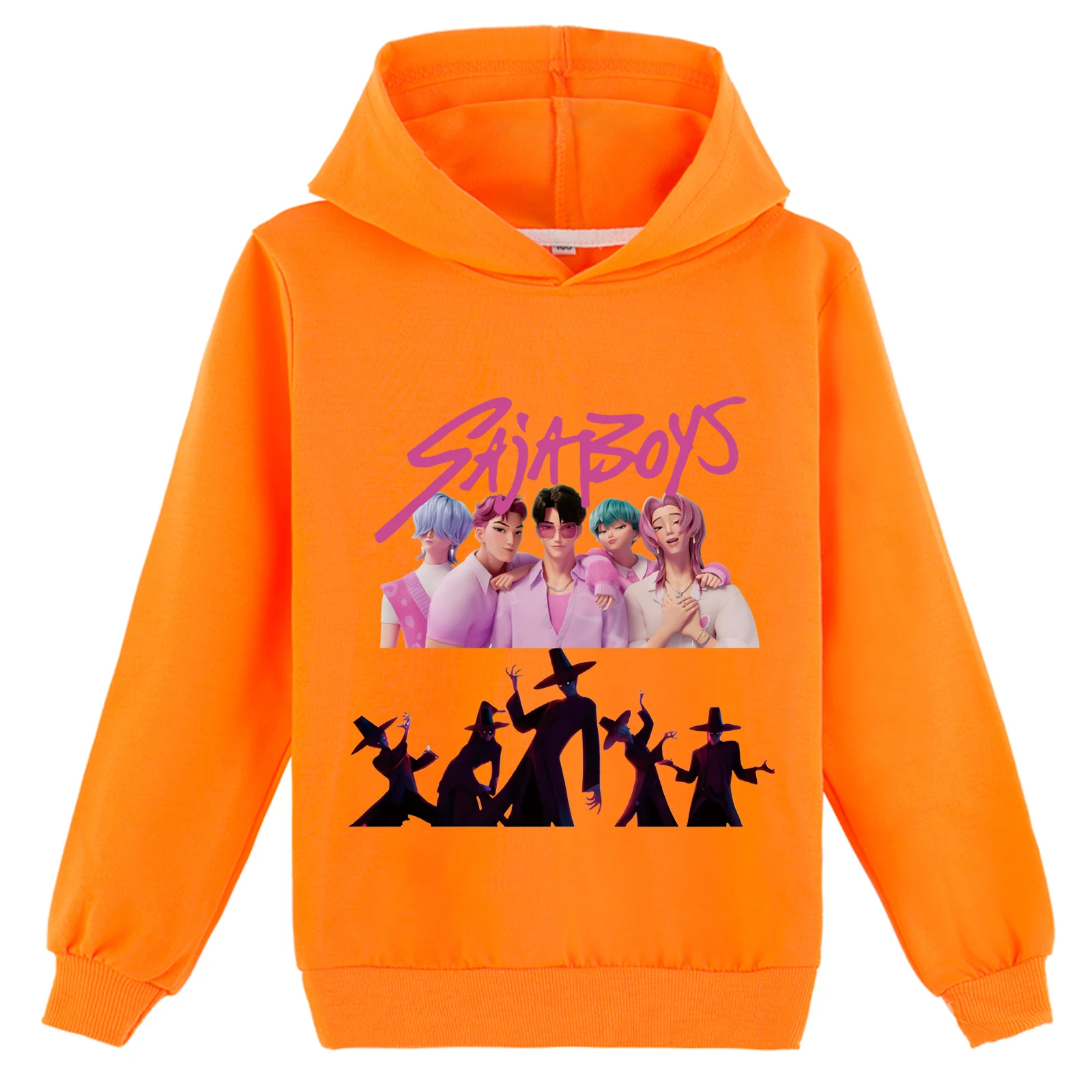 Little Kid Kpop Demon Hunters Cartoon Sweatshirt Zachte Hoodies, Herfst Losse Lange Mouw Tops voor 2-14Y