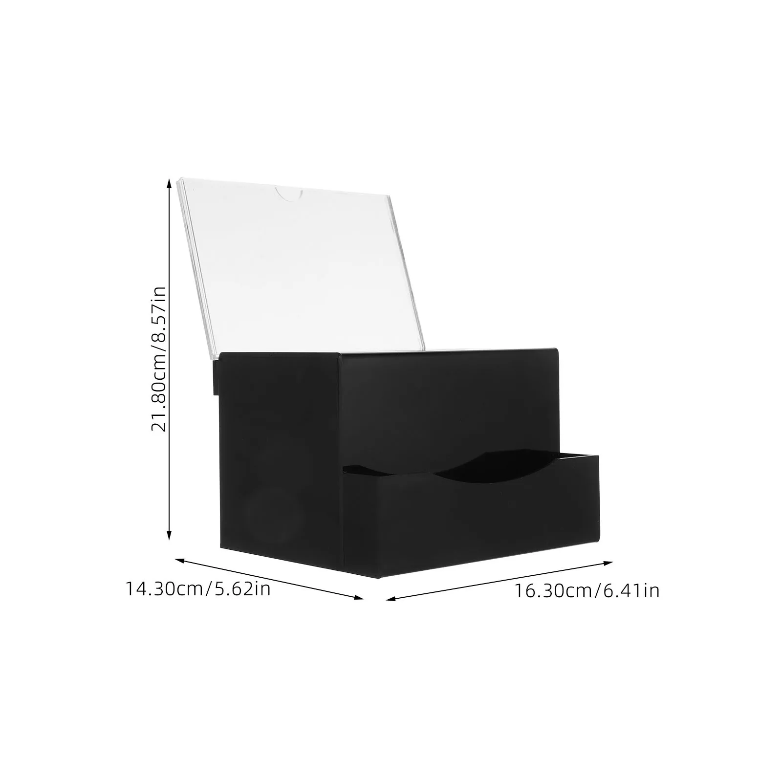 1Set Transparent Acrylic Ballot Box Secure Suggestion Box for Public Voting Fundraising Donations Envelopes Donation Boxes