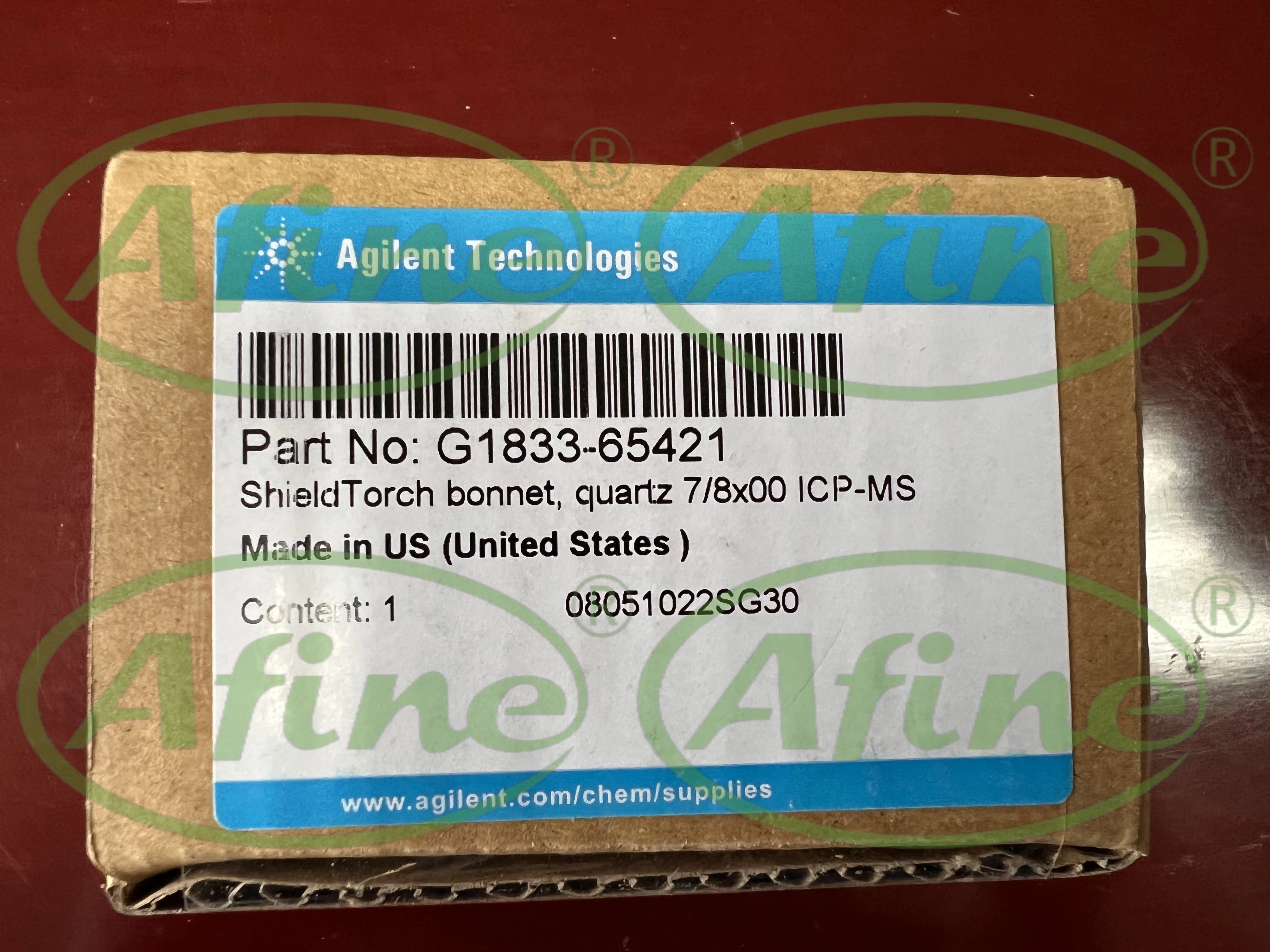 

AFINE Torch Tube G1833-65421 Shielded Sleeve Quartz for Agilent ICP-MS Removable Tubes for 7500 7700 7800 7850 7900 8800 8900