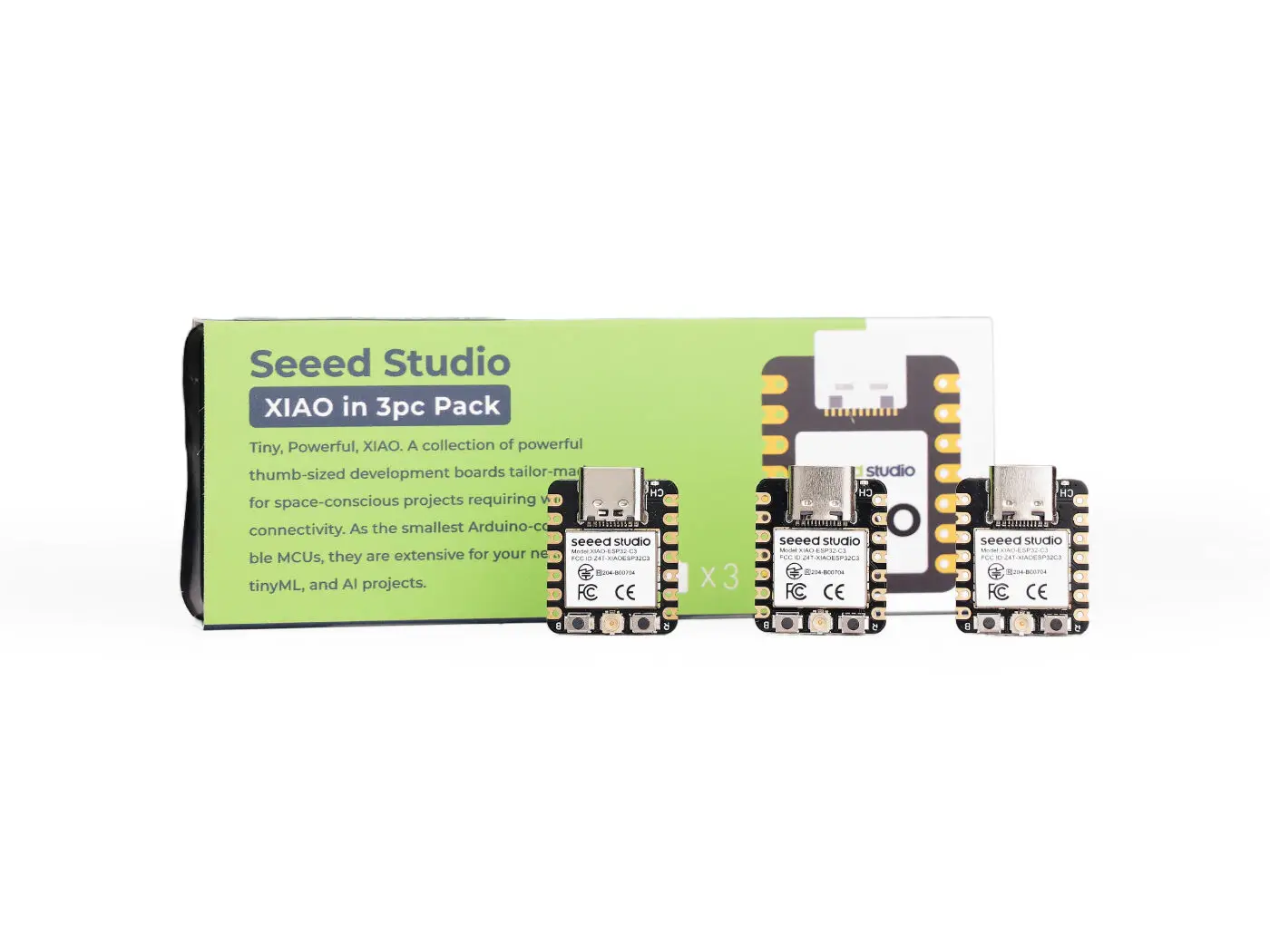3 Stück Seeed Studio XIAO ESP32 C3 Entwicklungsboards ESP32C3 Dev Board Wifi Bluetooth Arduino MicroPython Meshtastic Matter
