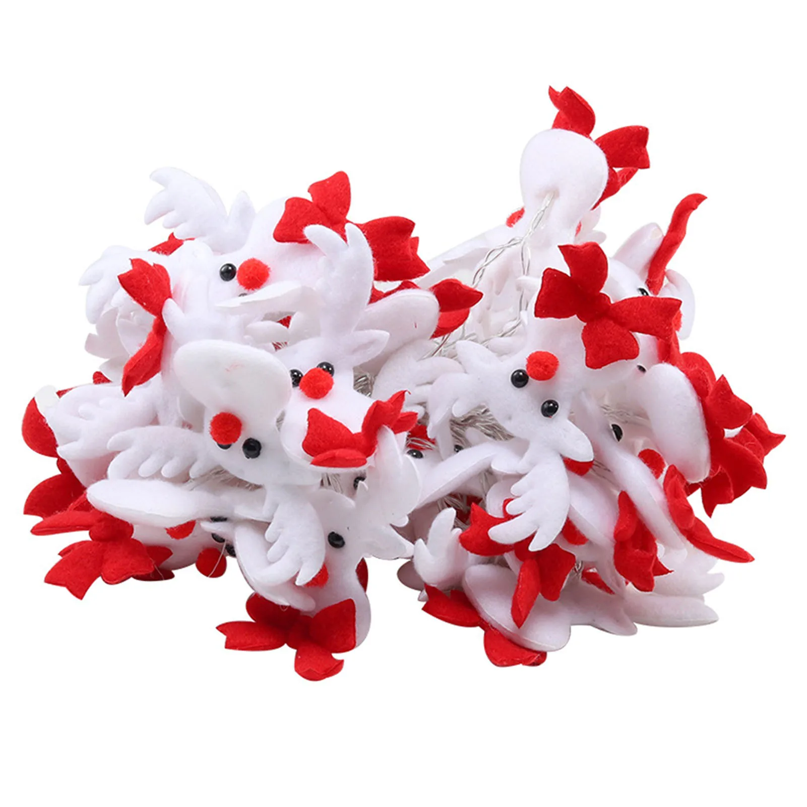 Christmas Cute String Fairy Lights Easy to Use Lovely Plush String Lights for Christmas Tree Decoration