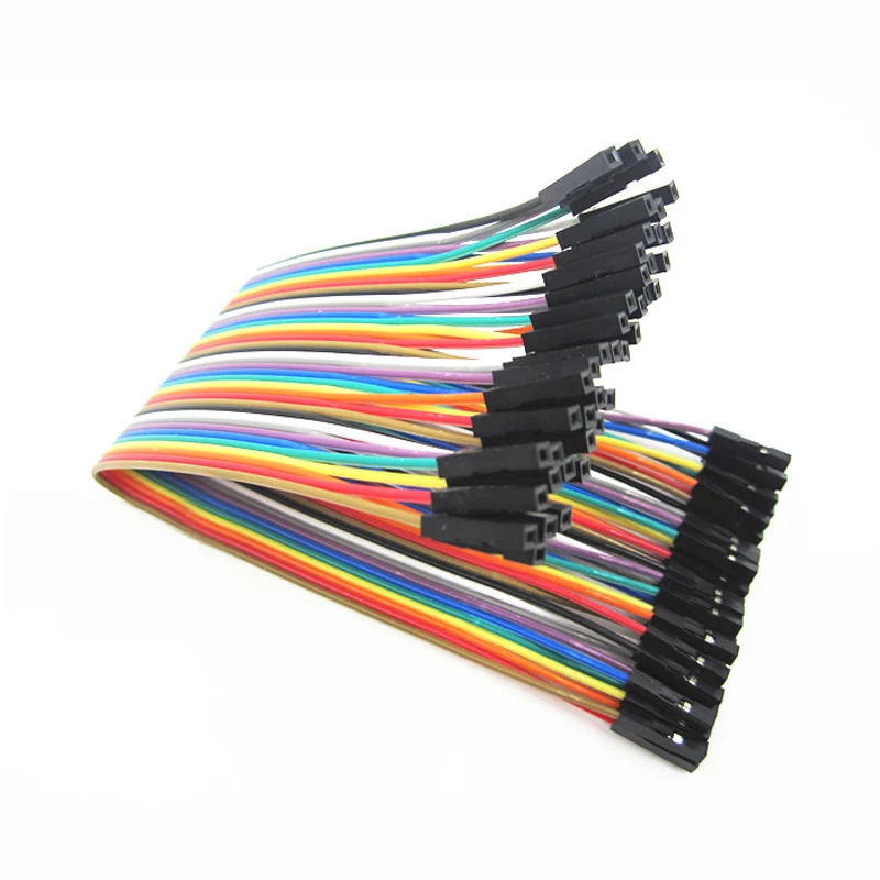 40pcs in Row Dupont Cable 20cm 2.54mm 1pin 1p-1p female to female jumper wire