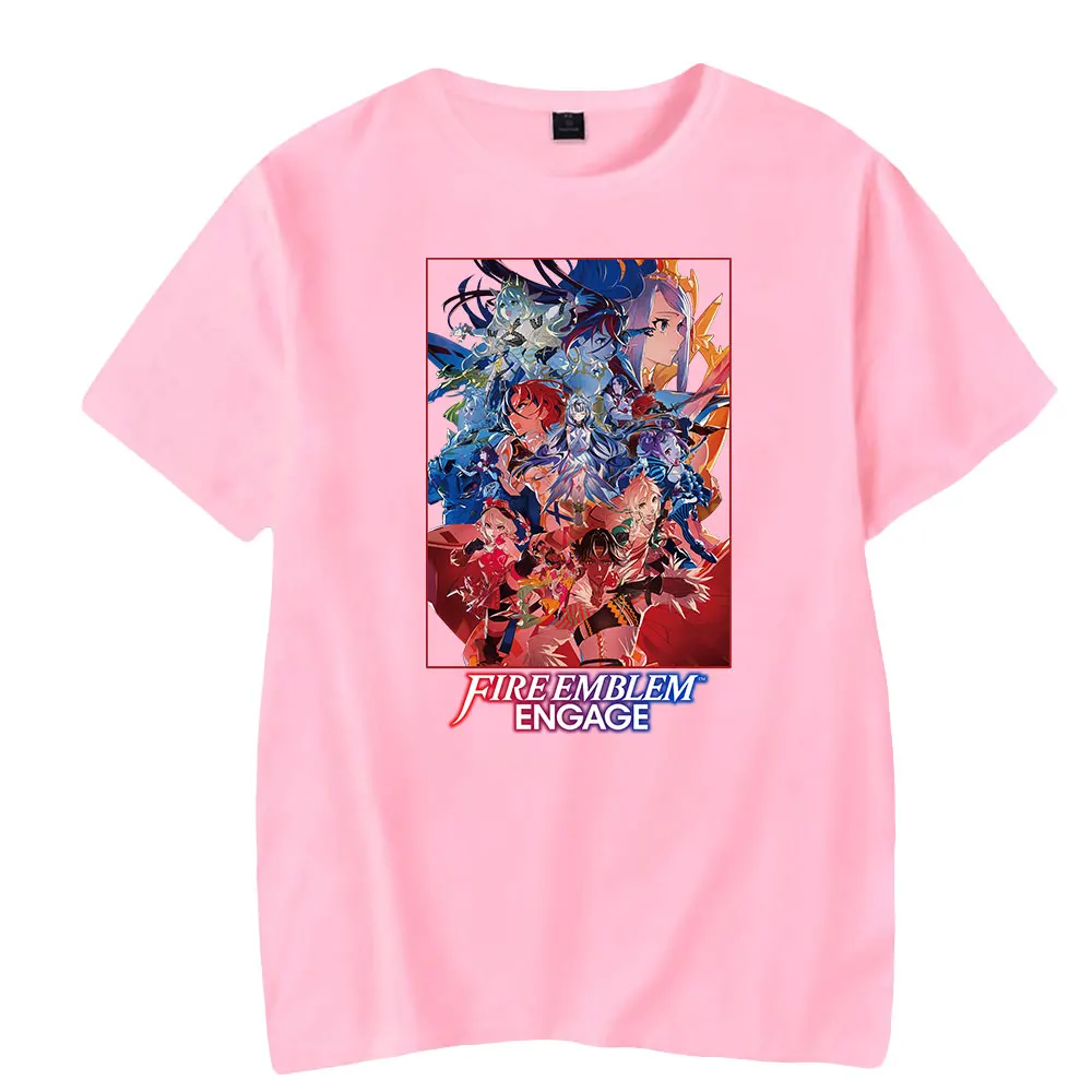 Fire Emblem kaos Streetwear pria/wanita cetak gambar Merch terlibat kaus lengan pendek kaus Logo baru