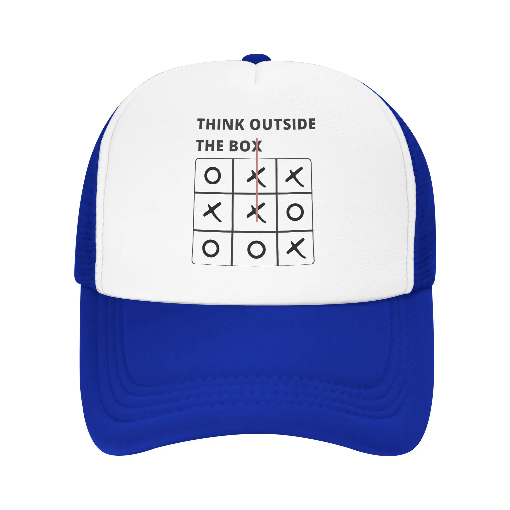 Think Outside The Box  Mesh Baseball Caps Adult Fashion Sun Hat Hats Adjustable Polyester Sun Hats Summer Trucker Hat