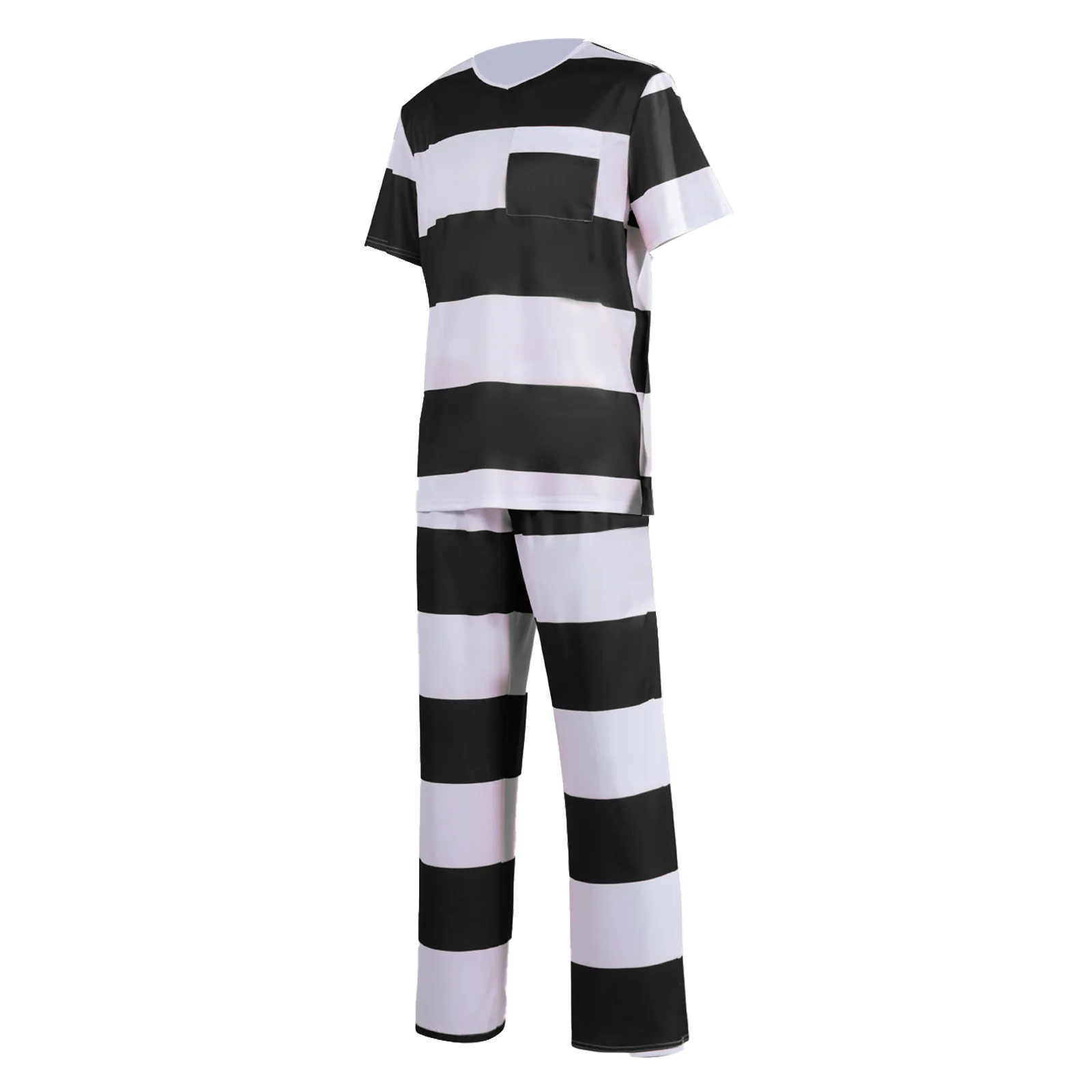 

2025 New loween Prisoner Role Play Costume Striped Inmate orm Women's Traditional Chinese Festival Par Wear