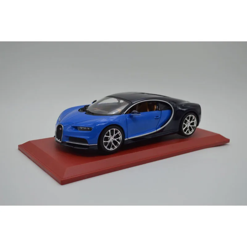 

Original Diecast Alloy 1:18 Burago Bugatti Chiron Blue Sports Car Model Classic Adult Collection Gift Display Souvenir