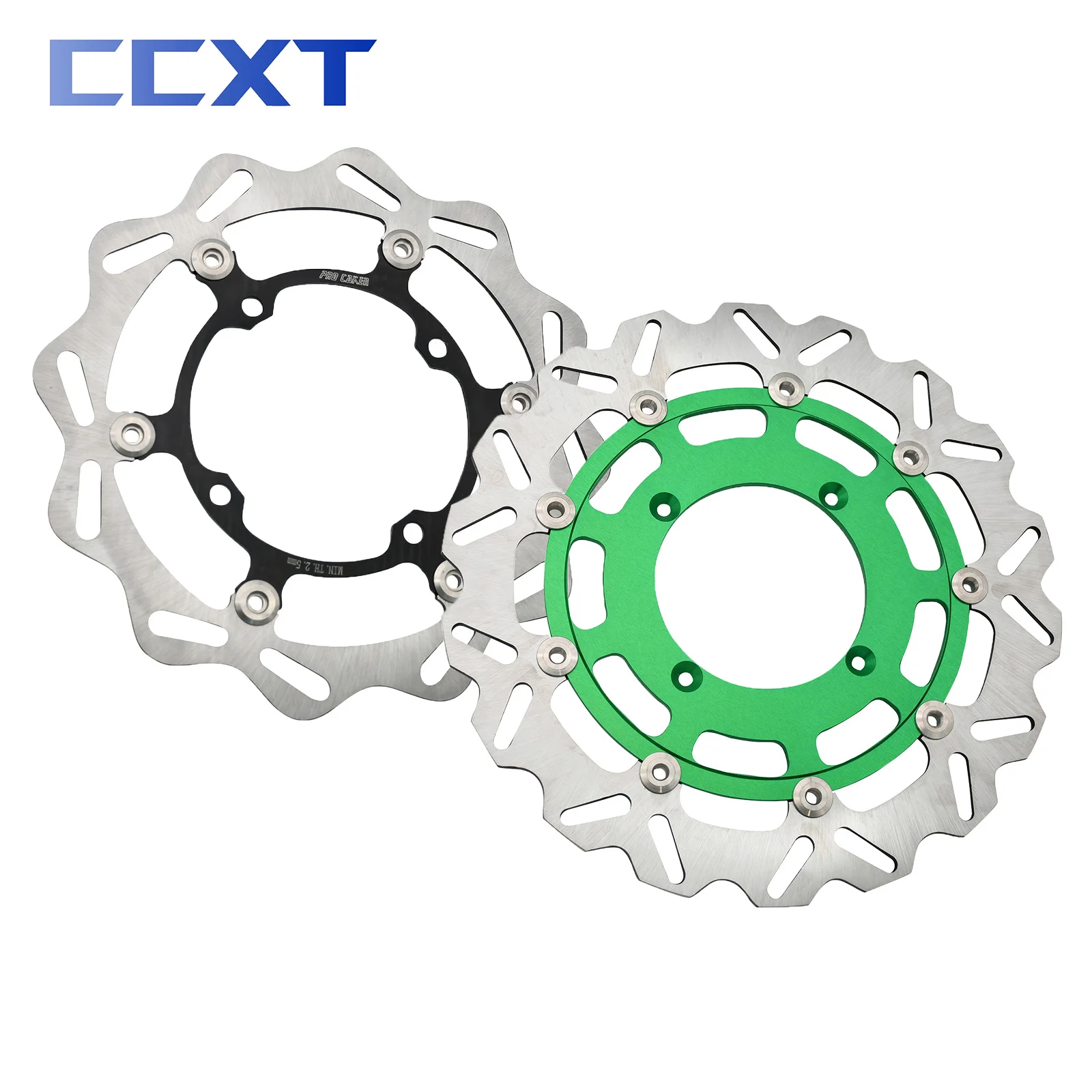 Motorcycle 320mm 270mm Front Rear Floating Brake Disc Rotor Disk For Kawasaki KX125 KX250 KX250F KX450F KLX450R Motocross parts