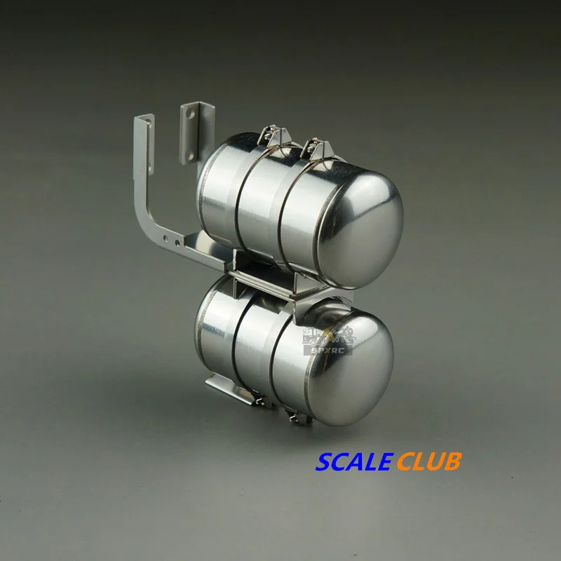 

Scaleclub 1/14 Drag Head Mud Upgrade Metal Double Gas Tank For Tamiya Lesu Rc Truck Trailer Tipper