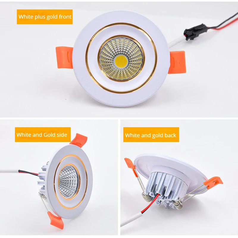 led mini down light 3W 5W dimmable spot light recessed lights ac85-265v ceiling light Aluminium 75mm home showcase cabinet hotel
