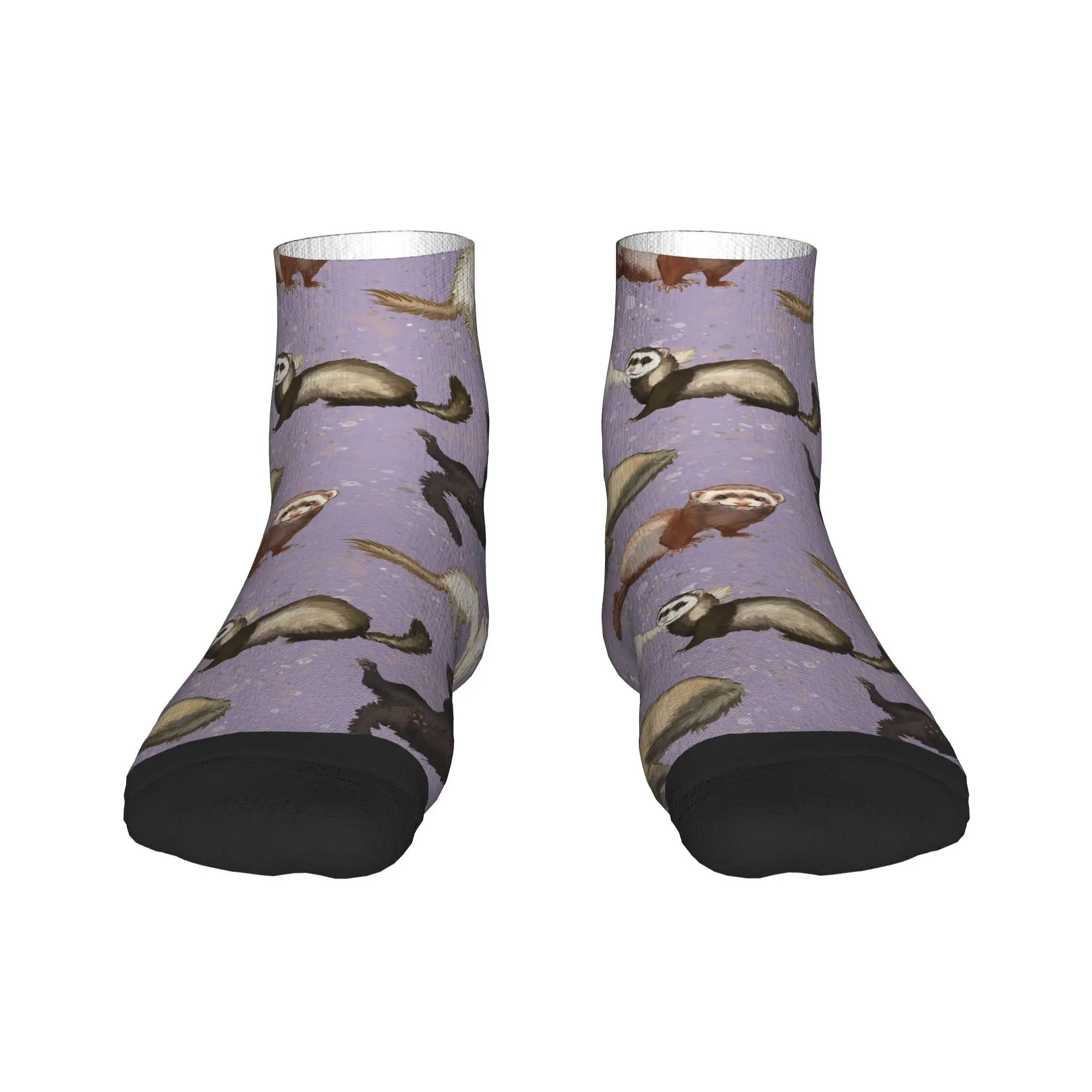 

Playful Ferrets Socks Harajuku Sweat Absorbing Stockings All Season Socks Accessories for Man's Woman's Birthday Present