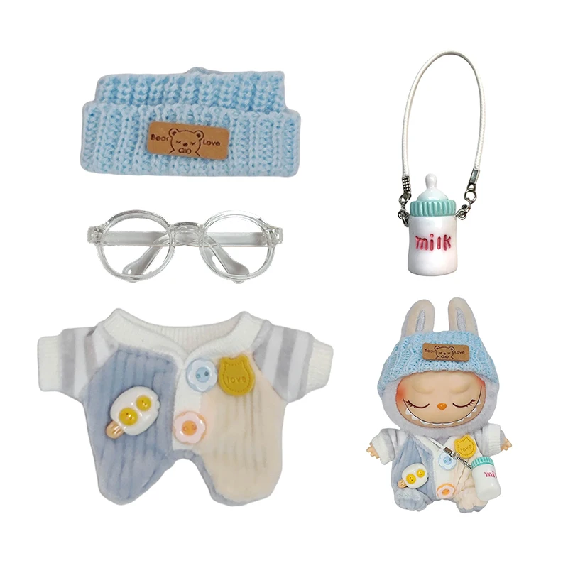 Los ropa son adecuados para la muñeca Raab, conjunto de suéter bonito, ropa de 17cm, zapatos, accesorios DIY para muñecas, juguetes para juegos de fiesta de entrenamiento.
