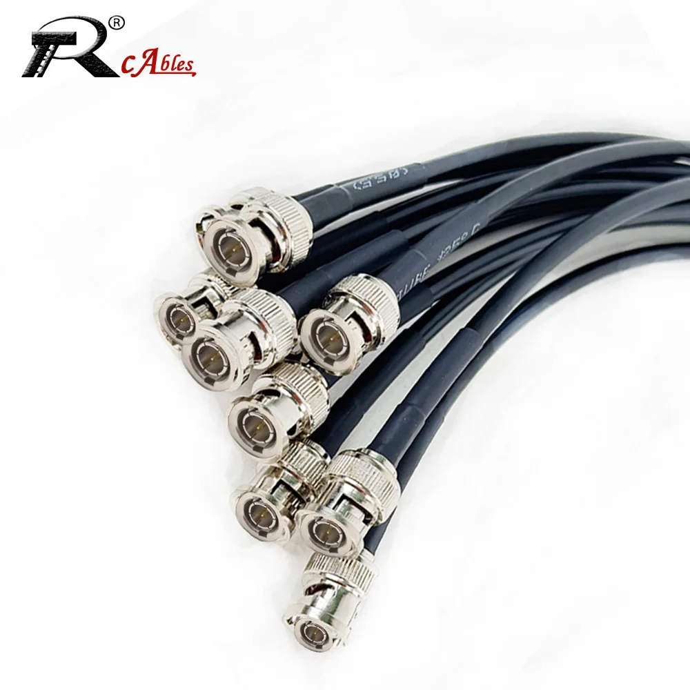 75Ohm BNC Male to BNC Male Straight HD SDI Video RF Coaxial SYV75-3 Double Shielded Cable SDI Video Transmission HD Cable