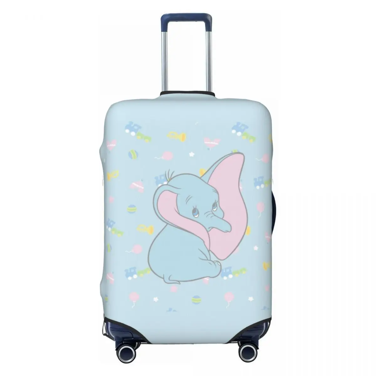 

Custom Dumbo Cartoon Luggage Cover Protector Cute Cute Elephant Travel Suitcase Protective Cover for 18-32 Inch
