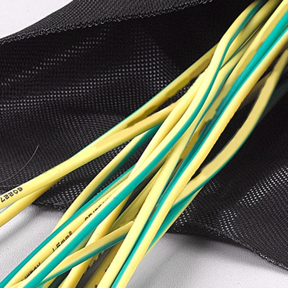 Cable Management Cable Management System High-Temp Wire Wrap Expandable Cable Sleeve Abrasion Resistant Easy To Install