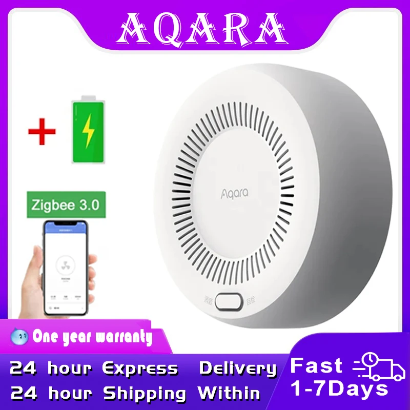 

New Aqara Smart Natural Gas Detector Zigbee Gas Leak Alarm Intelligent Linkage Smart Home Security For Xiaomi Mi home Homekit