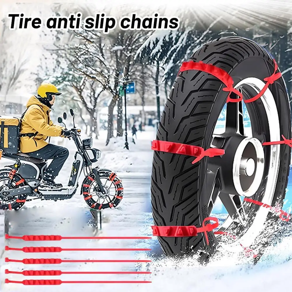 

10PCs Universal Motorcycles Anti-Skid Snow Chains Safety Car Motorcycles Winter Wheels Anti-slip Ties Car Snow Chain Dropship