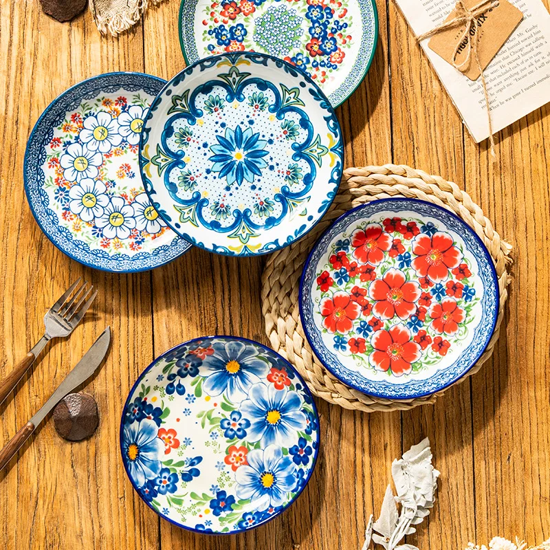 北欧セラミック65インチ小皿飾り-リビングルーム-ダイニングテーブル-冷菜-フルーツスナック皿-スナック工芸品装飾