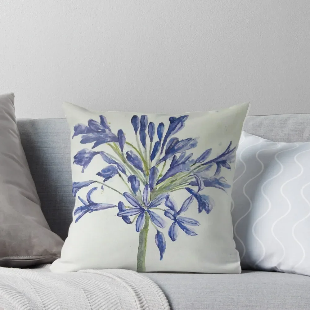 single agapanthus Throw Pillow Embroidered Cushion Cover sleeping pillows Rectangular Cushion Cover