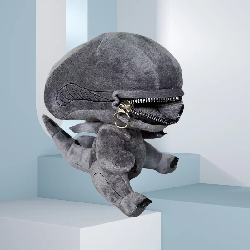 Pluszak Alien Xenomorph 25 cm, pluszowa zabawka z kreskówki, miękka wypchana maskotka dla chłopców, dziewcząt, fanów, prezent na urodziny, Boże Narodzenie.