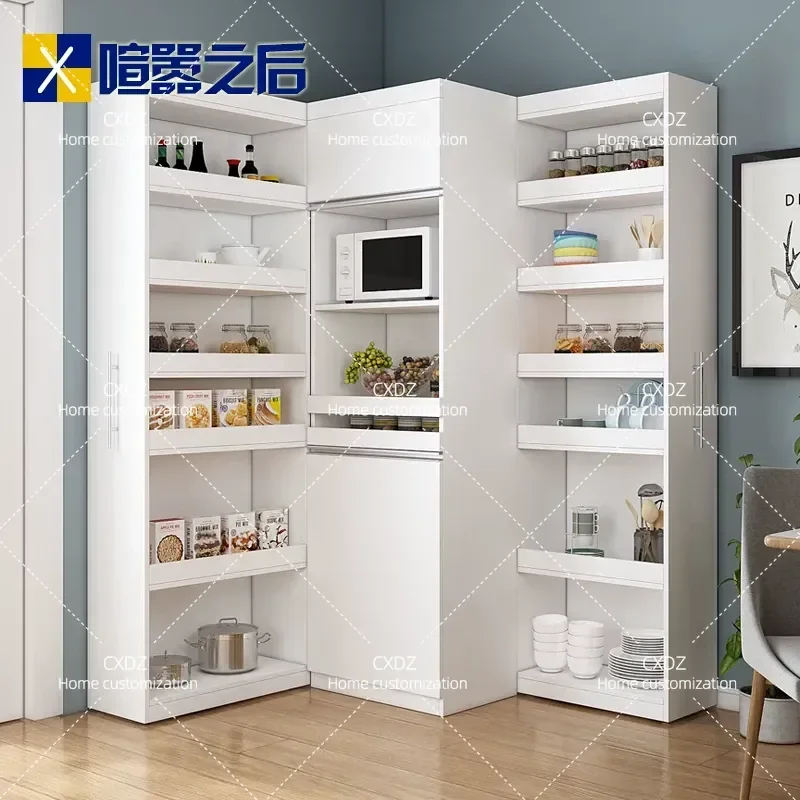 Invisible Pull Out Side Cabinet Simple Restaurant Multi Functional High Cabinet Against Wall Locker Rack To The Top G 212