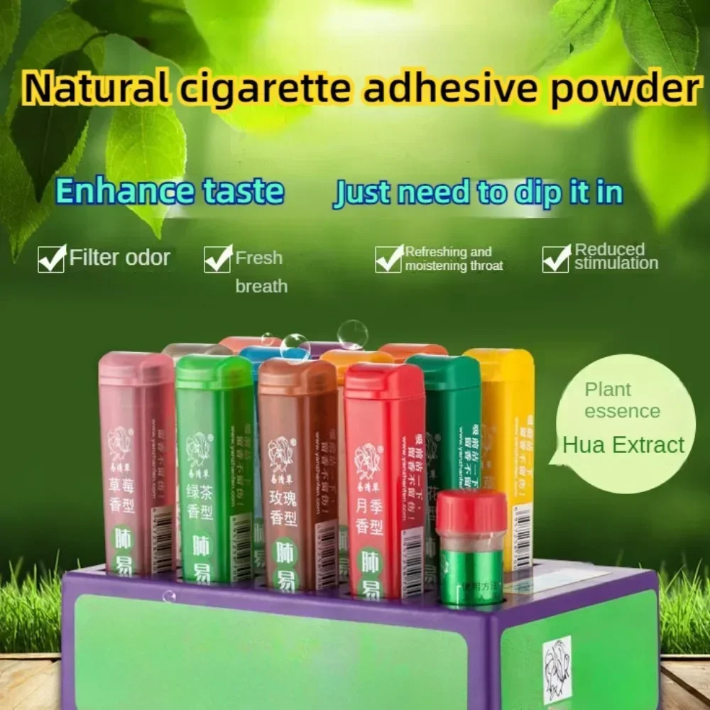 

Клей для сигарет, порошок, мята, черника, арбуз, растительная формула, портативный, простой в эксплуатации, аксессуары для сигарет