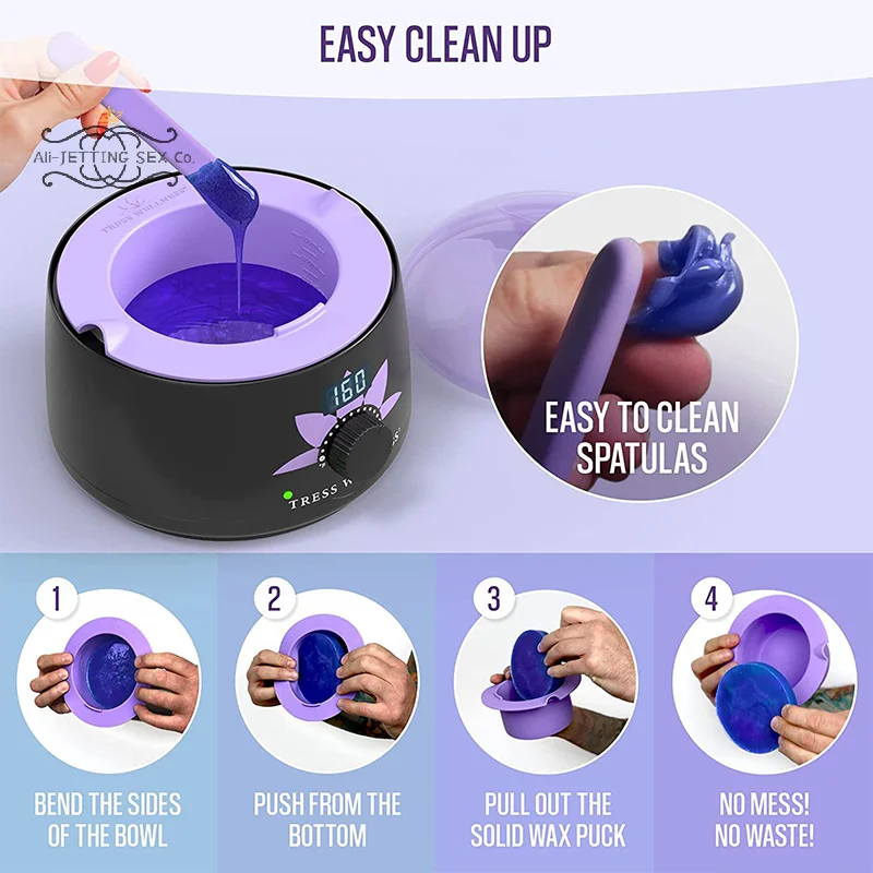 Hair Removal Reusable Waxing Pot Bowl Wax Warmer Thickening Heat-resistant Silicone Bowls Hair Removal Wax Replacement Pot Bowls