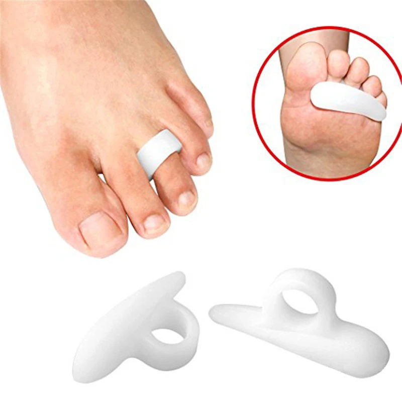 2PCs Hammer Toe Cushions Protector Separator Gel Support Pad Temporary Corrector