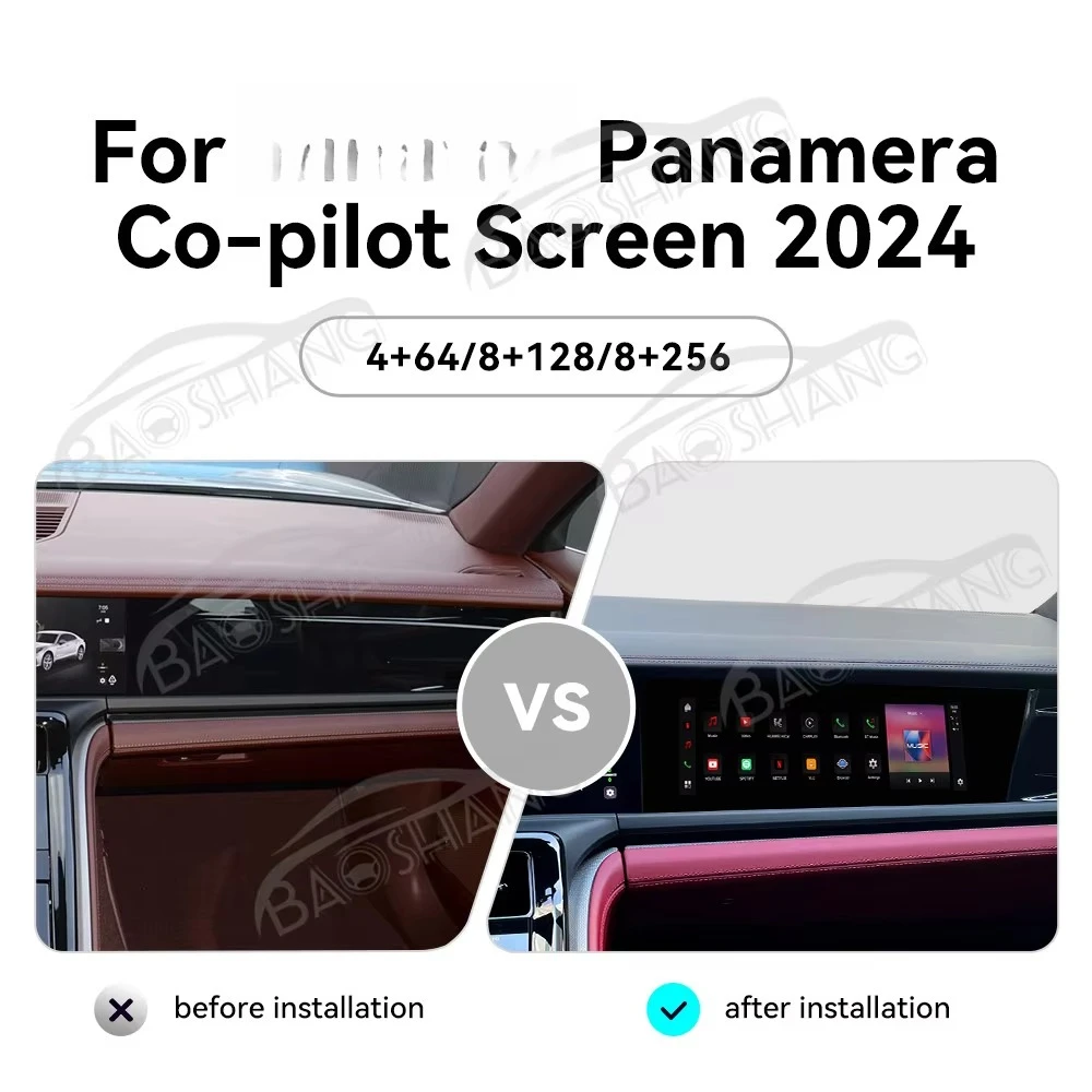 10.9 Inch Carplay Passenger Entertainment Screen For Panamera 2024 Co-pilot Car Radio GPS Navi Multimedia Video Player