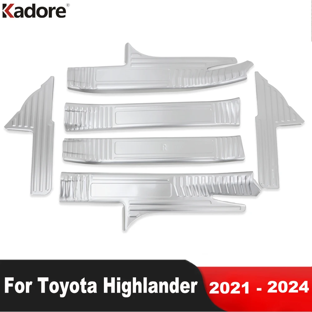 

Накладка на порог для Toyota Highlander XU70 Kluger Hybrid 2021-2023 2024, стальная педаль автомобиля, аксессуары для педалей