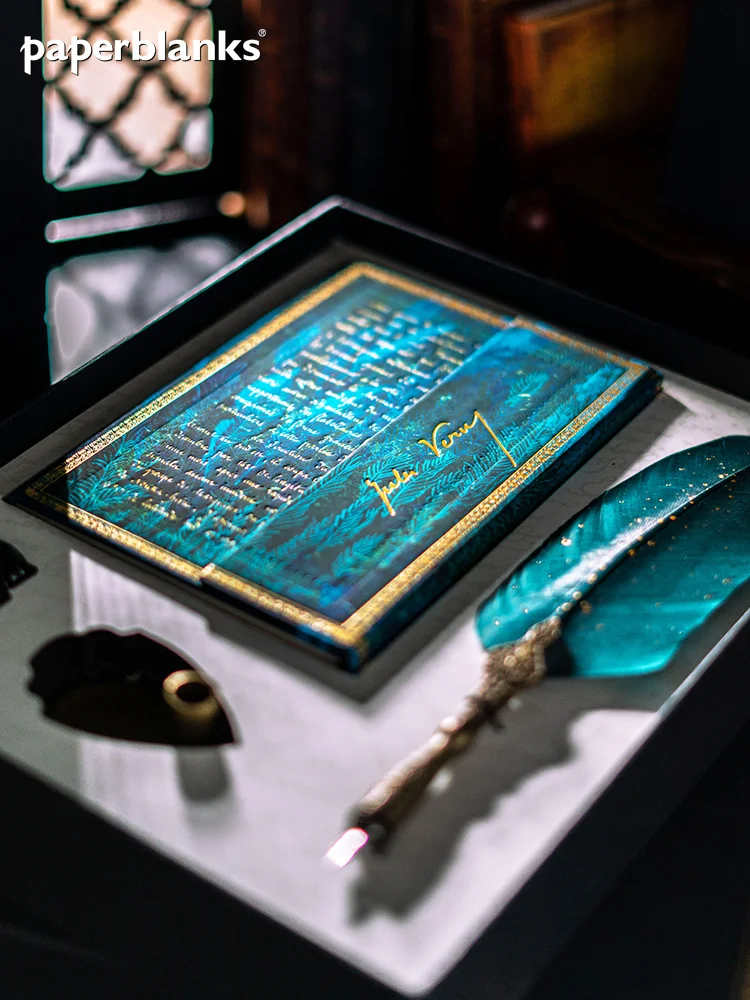 Inspiration Gift Box Feather Quill  Dip Pen Notebook Set Literature And Art Exquisite Gift