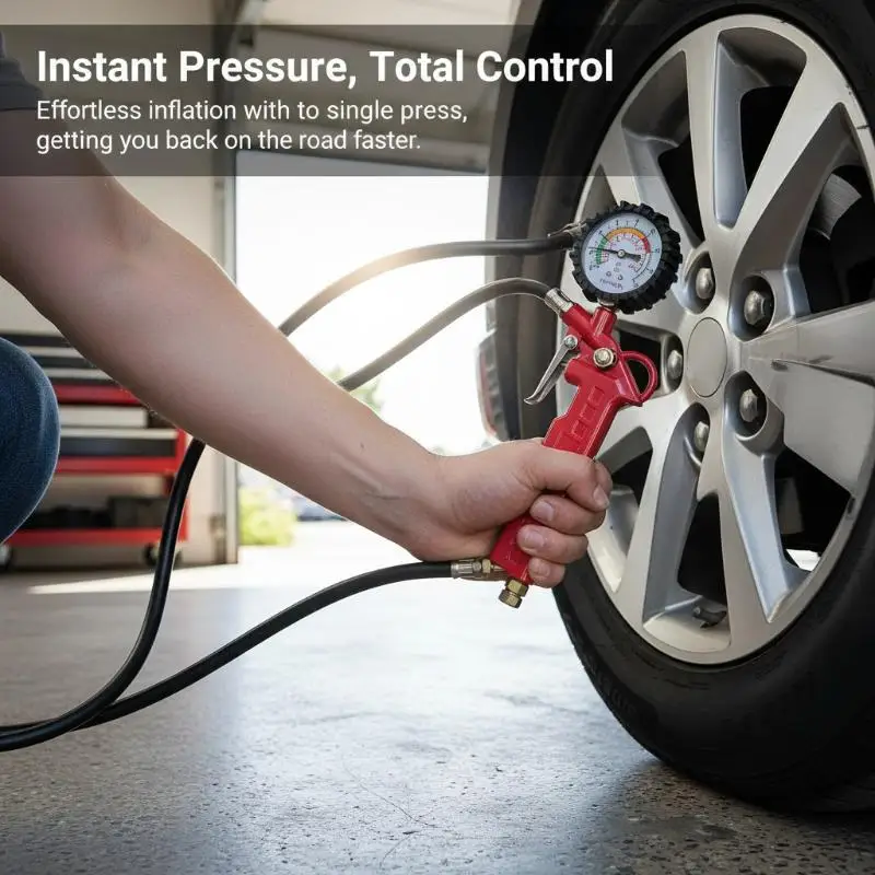 Interface Tire Pressure Gauge For Car Motorcycle SUV Inflator Pumps Tire Repair Tools Pressure  Type For Air Compressor