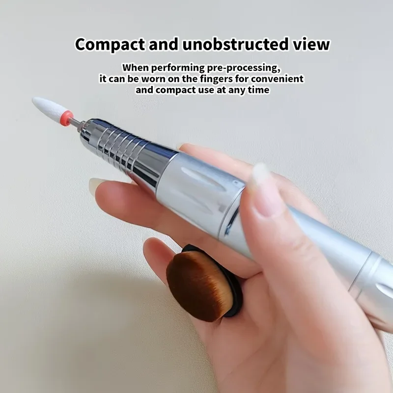 10 spazzole per la pulizia delle unghie, spazzole per dita con design ad anello per la cura delle unghie dei piedi delle mani, strumento portatile per la rimozione dello sporco della polvere per uso in salone