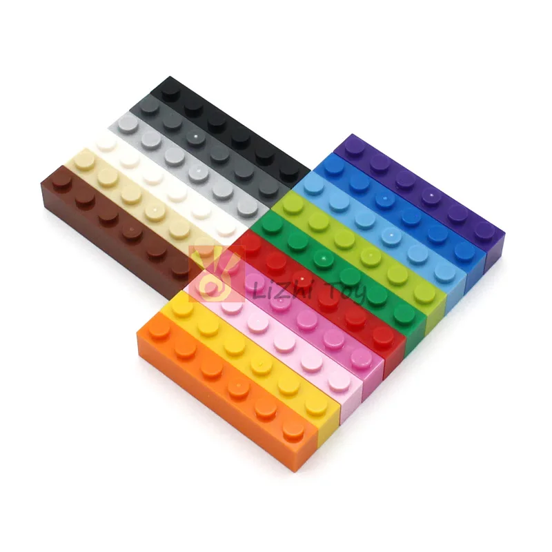 80pcs MOC Brick 1x6 3009 DIY Enlighten Basic Series Building Blocks Educational Kids Toys Compatible  Assembles Particles Gift