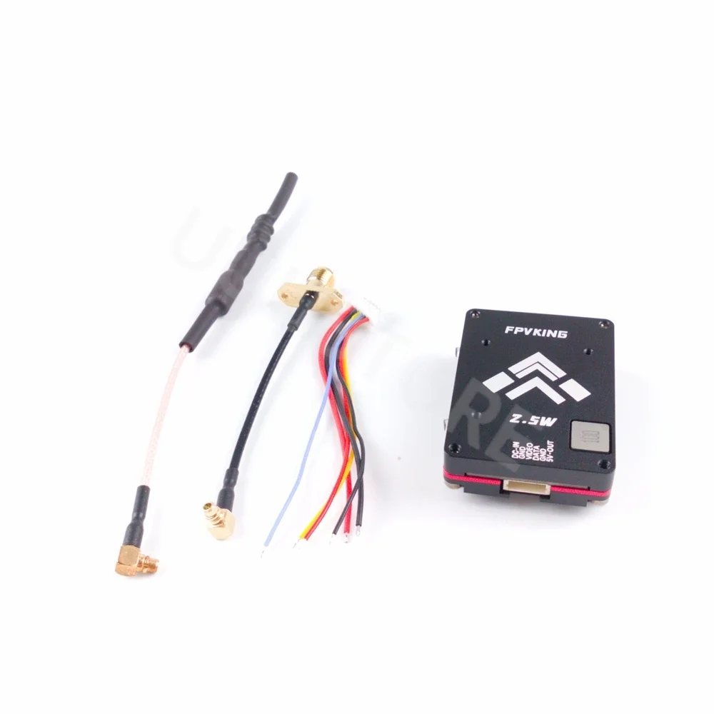 FPVKING TX2500N 5,8 Ghz 2,5 W 5,8G 2500mW 60CH VTX transmisión de vídeo/audio PAL NTSC Compatible con Dron de carreras de largo alcance FPV