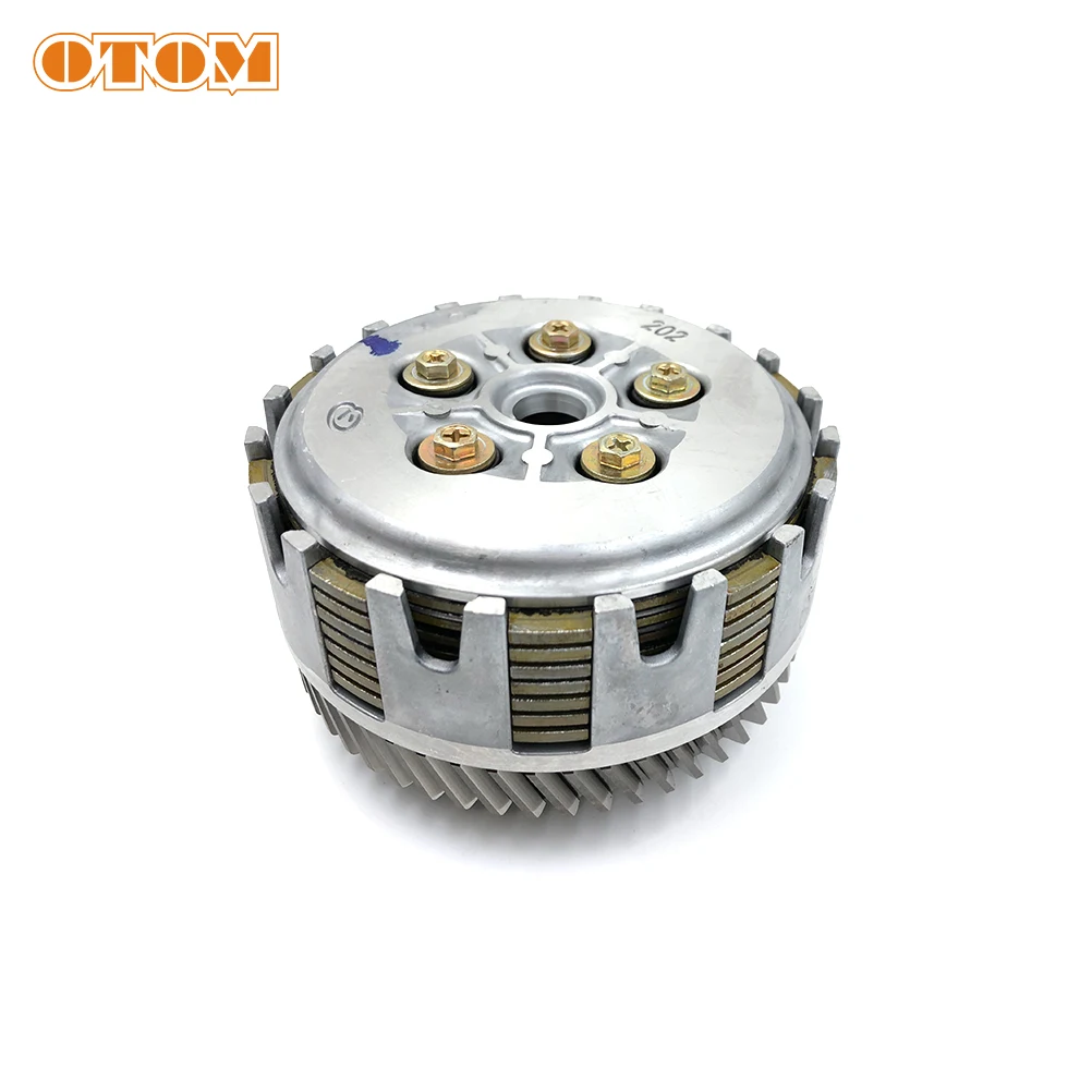 OTOM Clutch Assembly DT230 MT250 Transmission Disc Plate Clutch Pad For YAMAHA Off Road Motocross Engine Parts Center Hub Sleeve