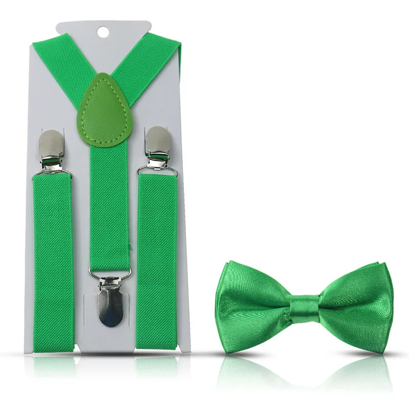 Kinderen Bretels Voor Broek Bowtie Set Bijpassende Smoking Pak Jongen Meisje Childs Verstelbare Y-Back Brace Riem Verstelbare Bowtie Bruiloft