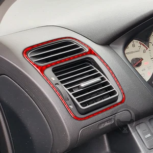 For Honda Civic SI 2001 2002 2003 2004 2005 Carbon Fiber Car Accessories Interior Panel Output Air Dashboard Sticker 12 Main Sales Acetate Civic SI Panel - №7