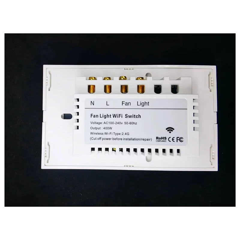 

Tuya Wi-Fi пятискоростной вентилятор, переключатель света, тиристорная регулировка скорости, переключатель сенсорной панели, пульт дистанционного управления