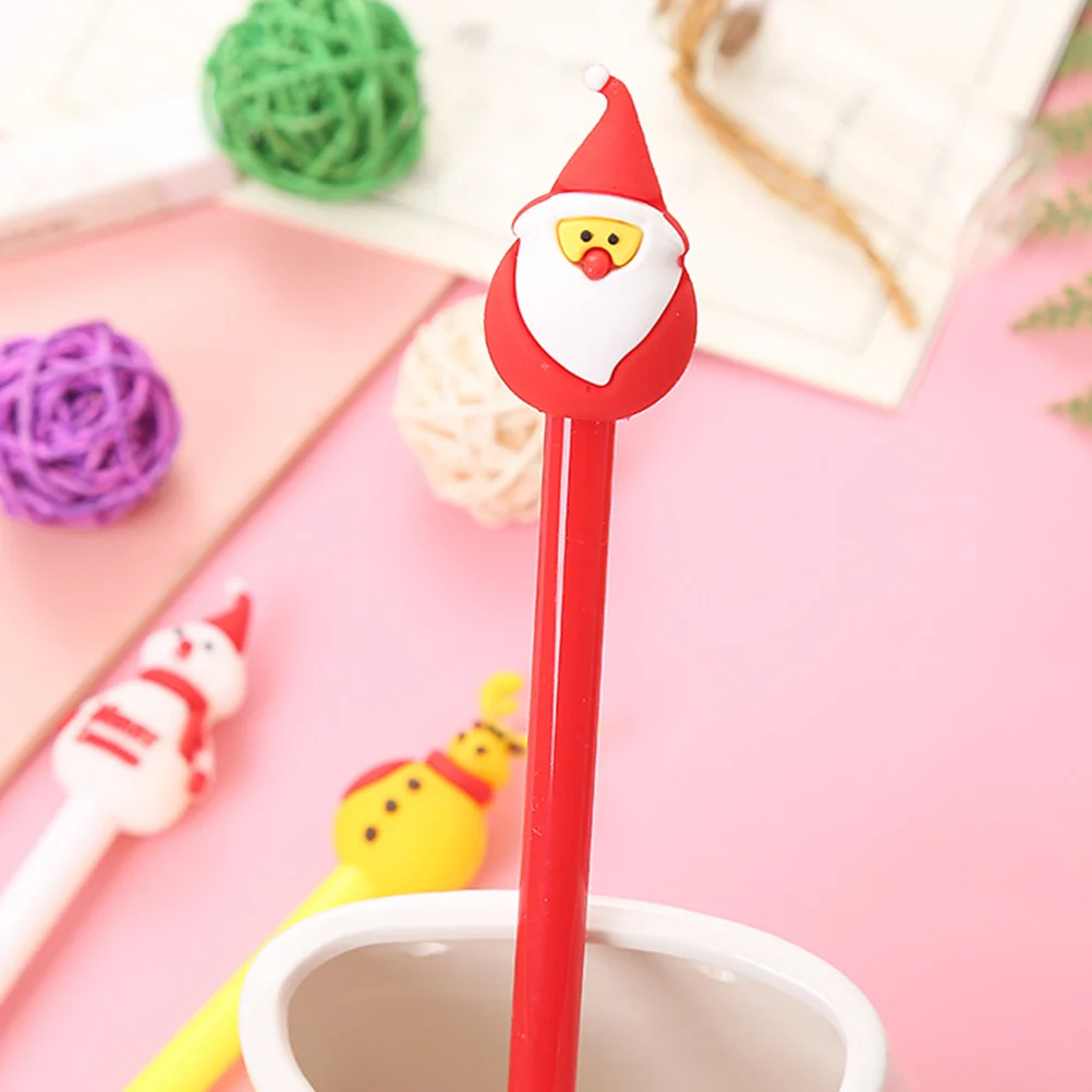 

20Pcs Xmas Signing Pens Christmas Gel Pen Creative Cartoon Stationery Pen for Students Writing Christmas Gel Pens