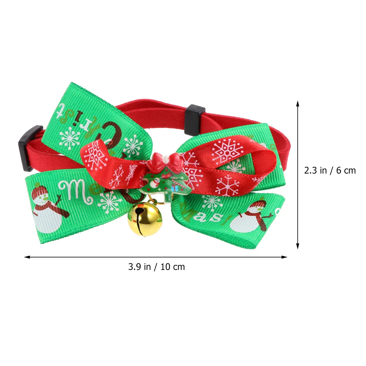 

4Pcs Christmas Pet Collar Set Colorful Durable Soft Dog Neckchain Xmas Costume Decorative Puppy Supplies Christmas Dog Collar