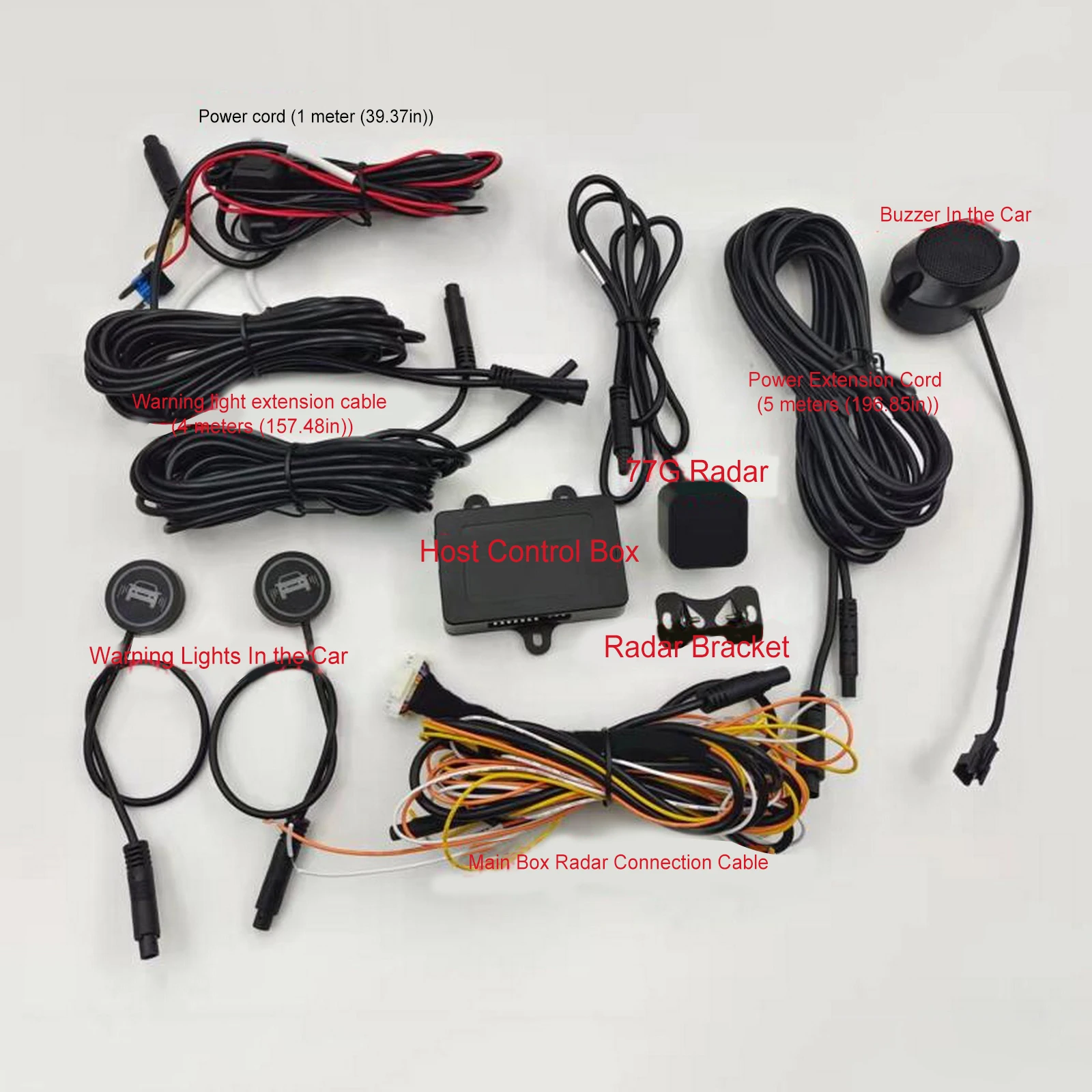 

50M 77Ghz Millimeter Wave Radar Dead Zone Change Lane Safer Monitoring Assistant BSD BSM Blind Spot Detection System Universal