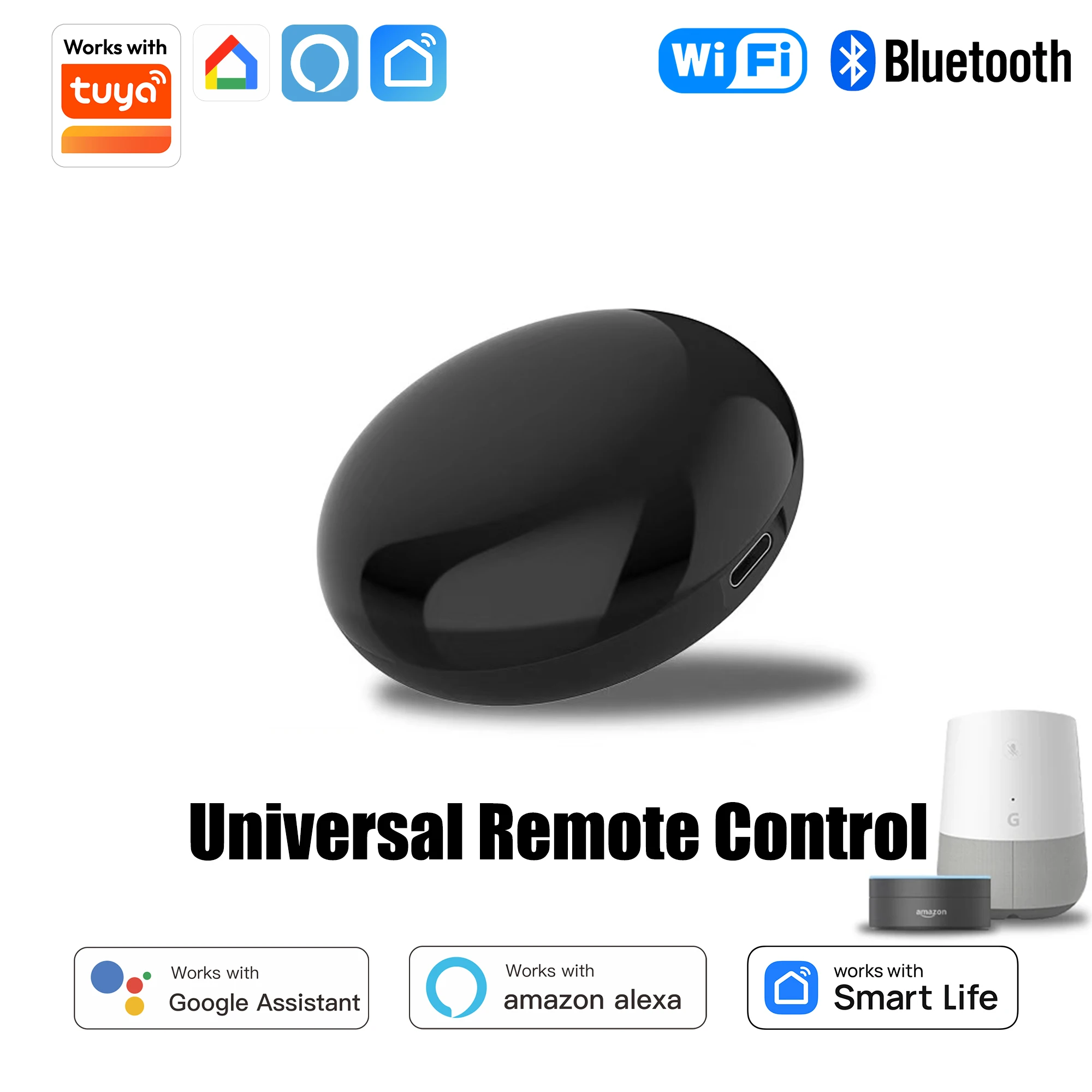 Tuya WiFi Universal IR Remote Controller Smart Infrared Remote for Air Conditioner TV - Compatible with Alexa Google Home
