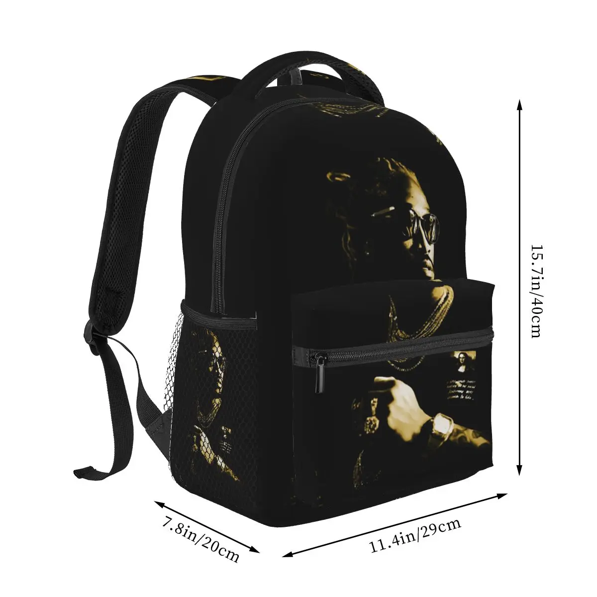 Rapper Future Hendrix Backpack Student Boys Girls BookBag Kids School Bag Computer Shoulder Bags for Men Women