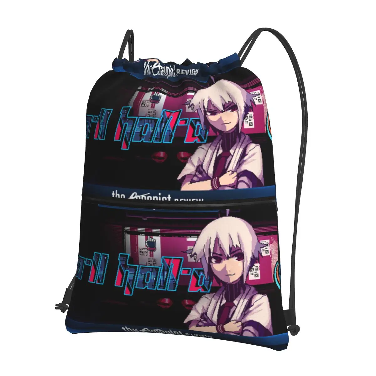 VA-11 Halle-ein Logo (1) tragbare Rucksäcke Kordel zug Tasche Multifunktions-Kordel zug Bündel Tasche Aufbewahrung taschen für Schüler