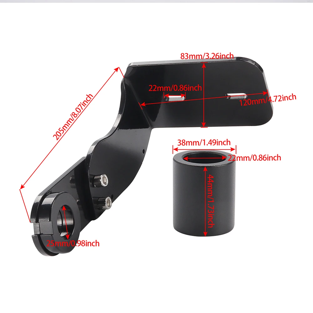 Black/ Chrome Motorcycle Side Mount License Plate Bracket Holder For Harley Softail Fat Boy Breakout Dyna Street Bob 2018-2022