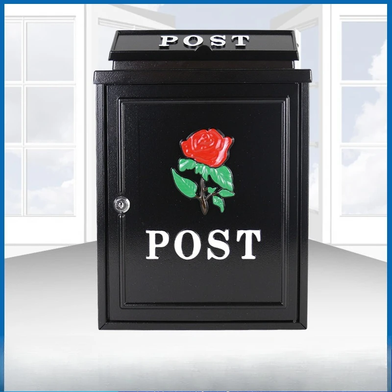 

European British B & B Villa Mailbox Outdoor Household Rainproof Wall Hanging Box Mailbox